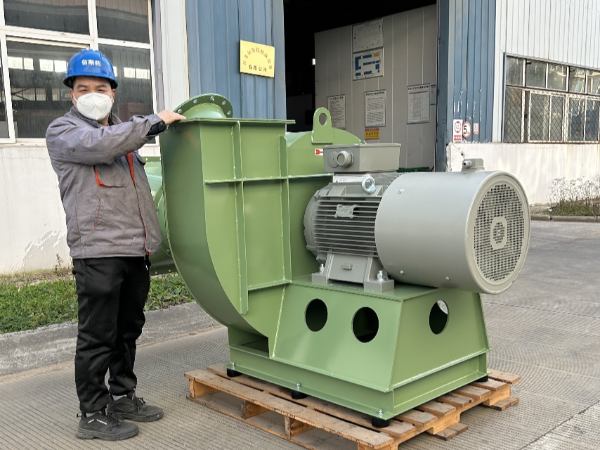 非標定制鍋爐助燃離心風(fēng)機出貨